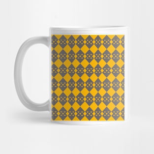 Abstract yellow and grey continuous pattern Mug